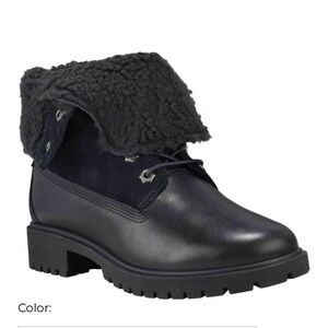 Timberland Women's Jayne Waterproof Teddy Fleece Fold Down size 7